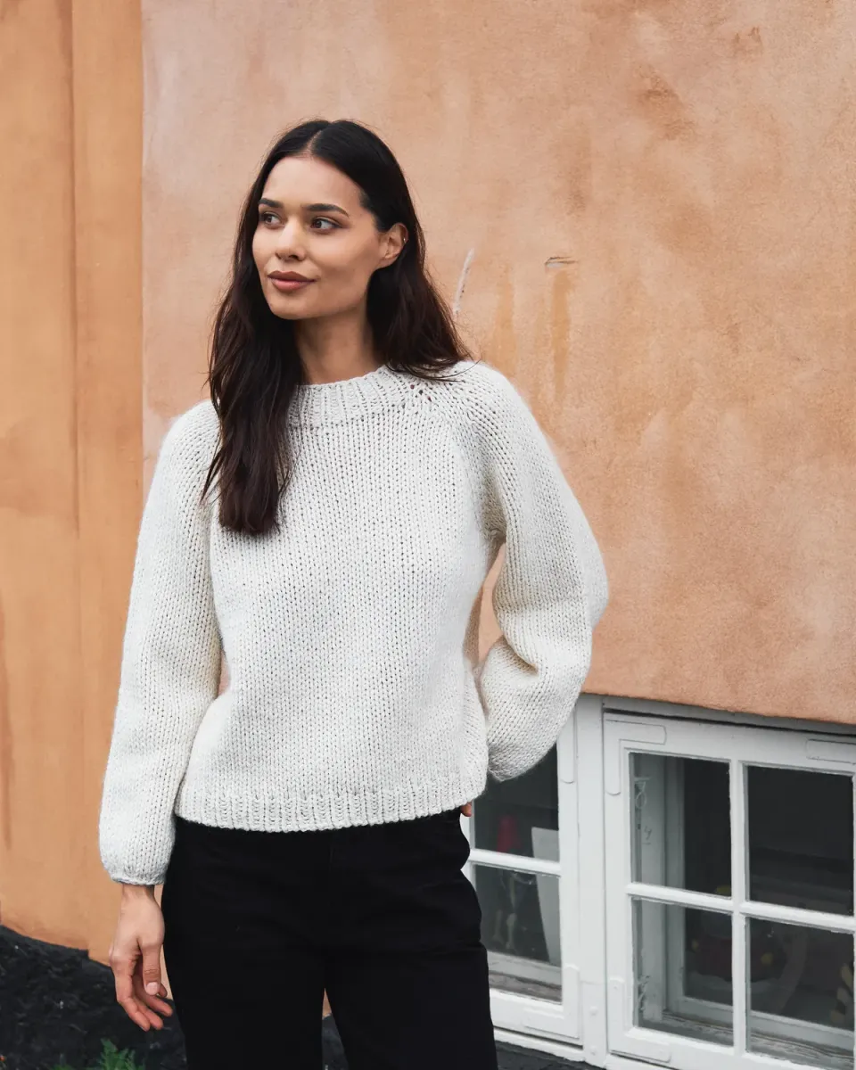 Knitting for Olive Bertha Sweater Strickanleitung deutsch grob