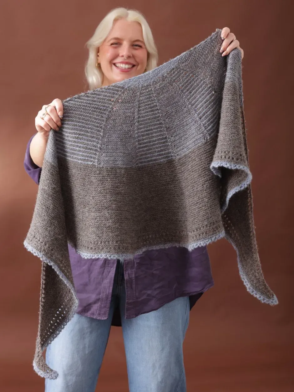 John Arbon Pothos Shawl Anleitung Zoe Snow Ash Tuch