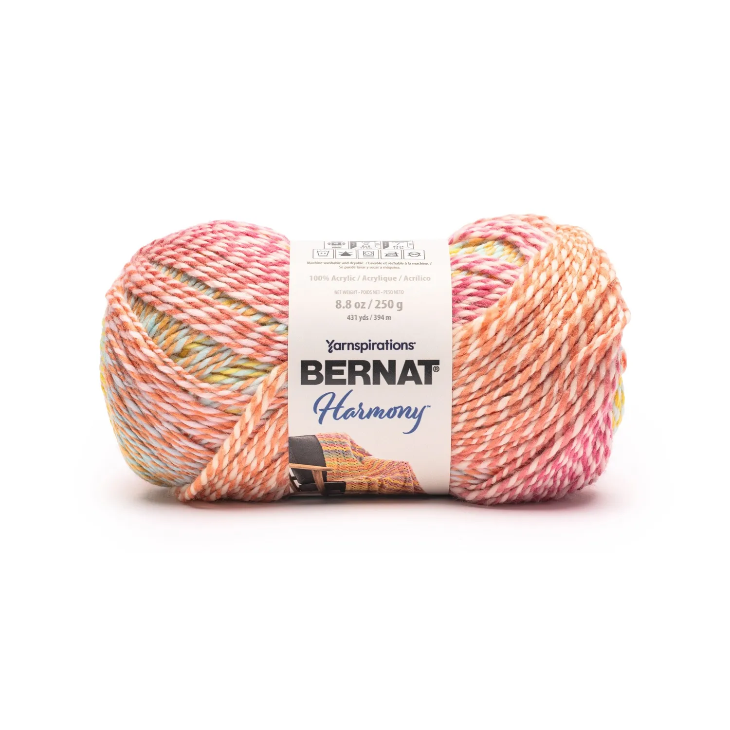 Bernat Harmony Farbverlaufswolle 250g bunter Marl-Effekt