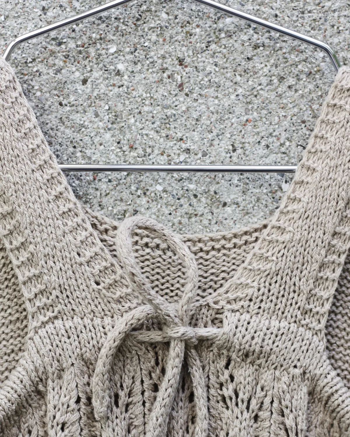 Knitting for Olive Summer Lace Dress Anleitung Deutsch Lochmuster