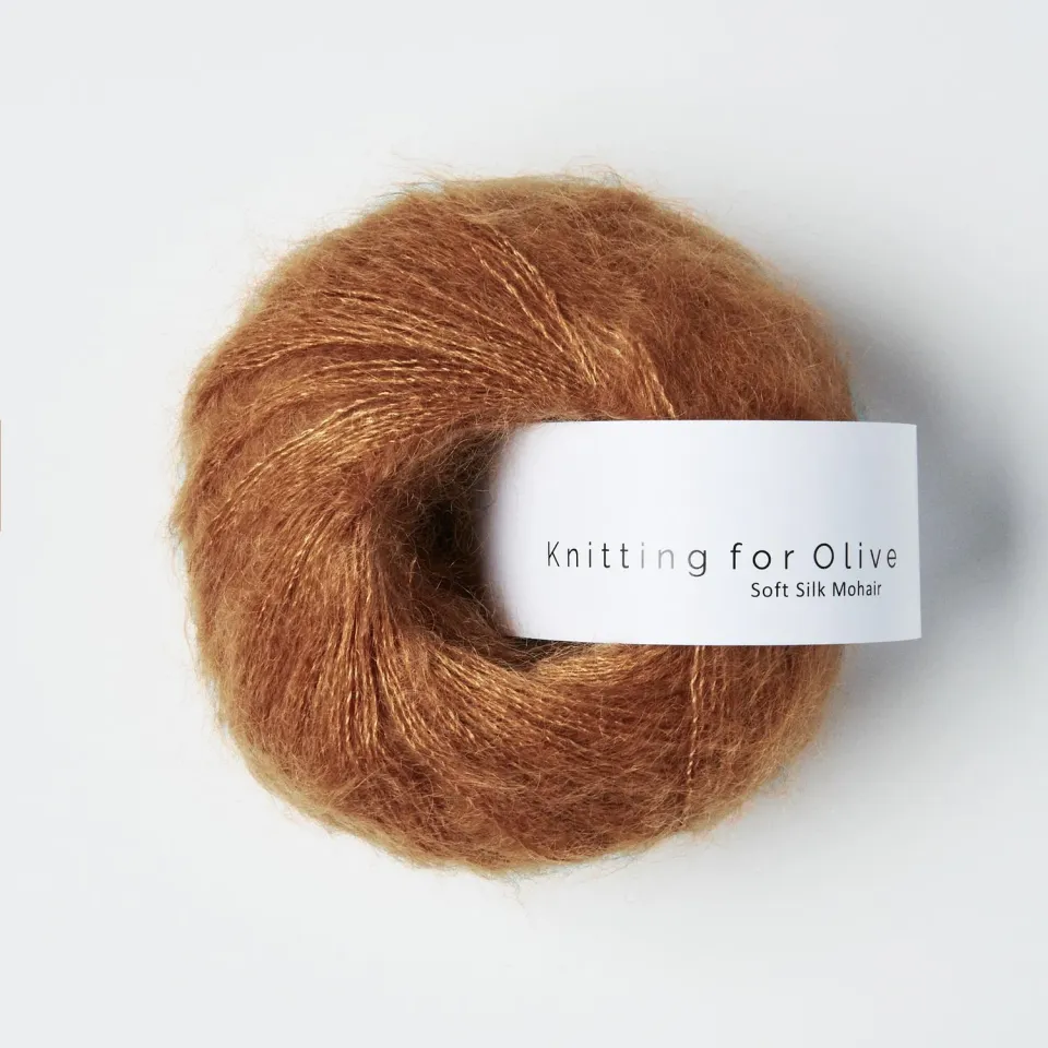 Knitting for Olive Soft Silk Mohair Wolle Copper Mohair-Seide