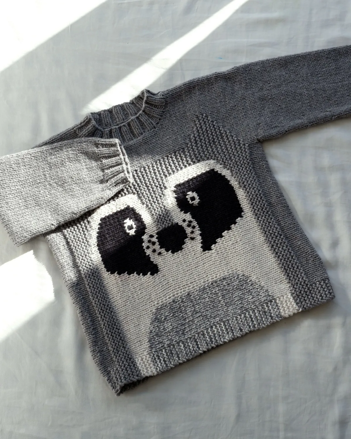 Knitting for Olive Olive's Racoon Strickanleitung 1-6J Intarsia