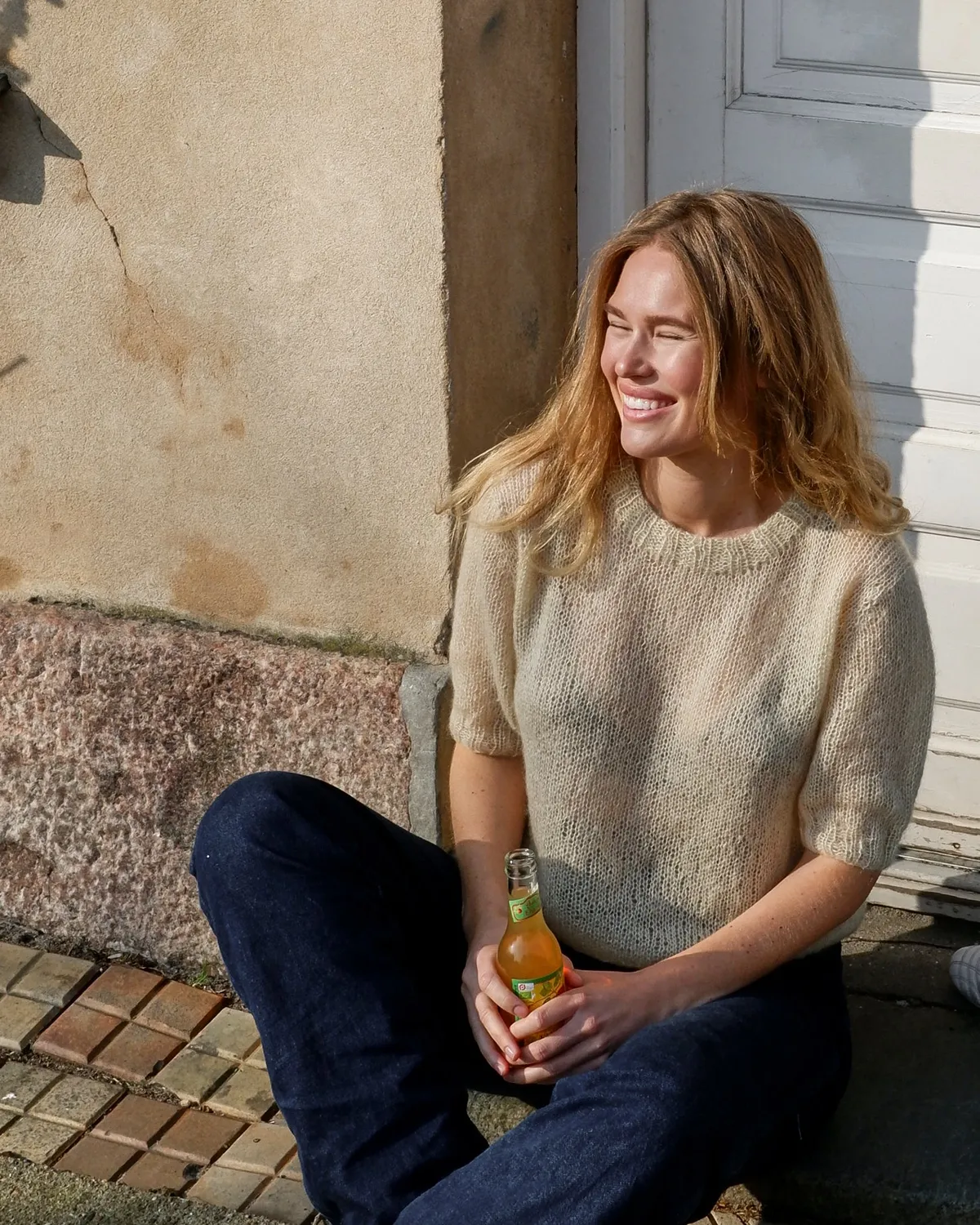 Knitting for Olive Mollie Tee Strickanleitung deutsch Top-down-Tee