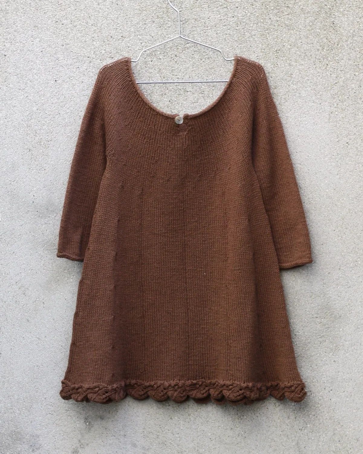 Knitting for Olive Gooseberry Dress Anleitung deutsch A-Linie