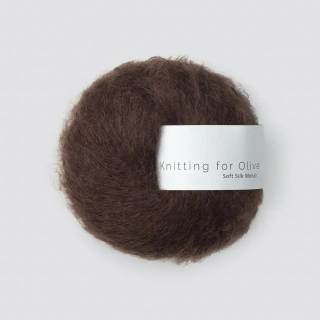 Knitting for Olive Soft Silk Mohair Mohairwolle Chocolate Braun
