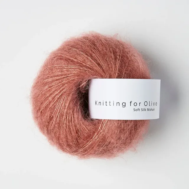 Knitting for Olive Soft Silk Mohair Wolle Plum Rose flauschig