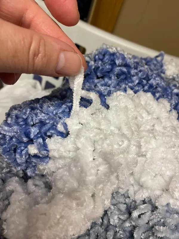 Bernat Velvet Samtgarn Weiß Chenille weich