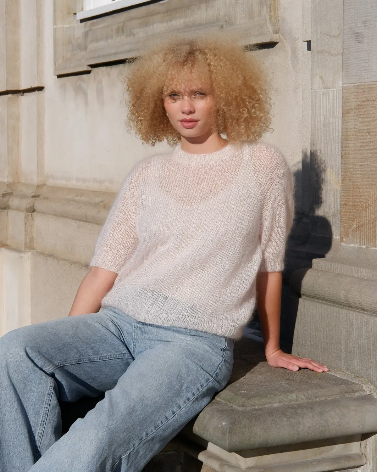 Knitting for Olive Mollie Tee Strickanleitung deutsch Top-down-Tee