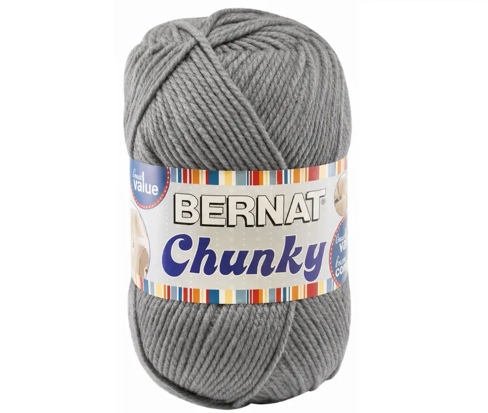 Bernat Big Ball Chunky Wolle 400g True Gray Grau