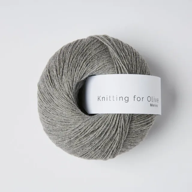 Knitting for Olive Merino Wolle Rainy Day 50g Fingering grau