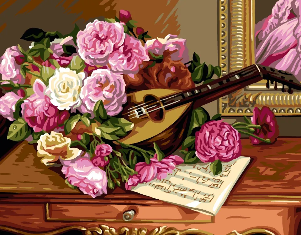 Anchor Royal Paris Bouquet of Roses Gobelinleinwand 37x47cm