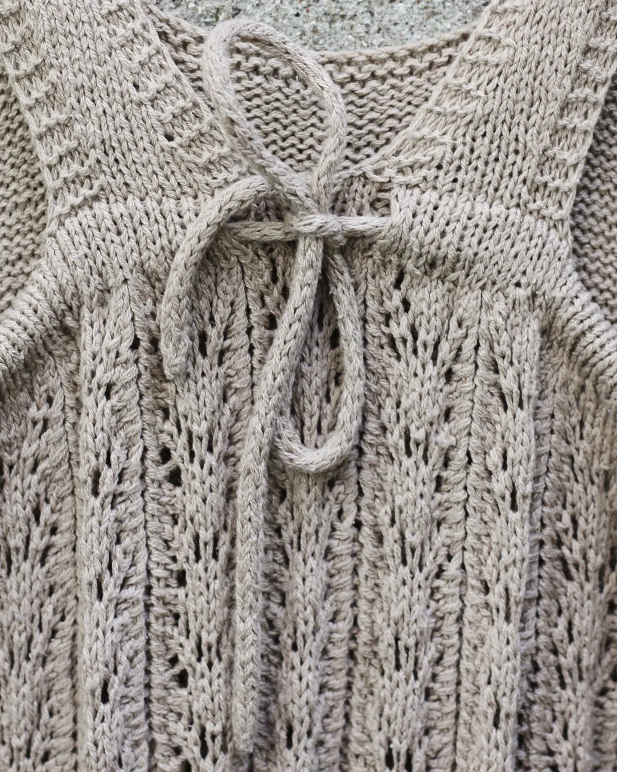 Knitting for Olive Summer Lace Dress Anleitung Deutsch Lochmuster