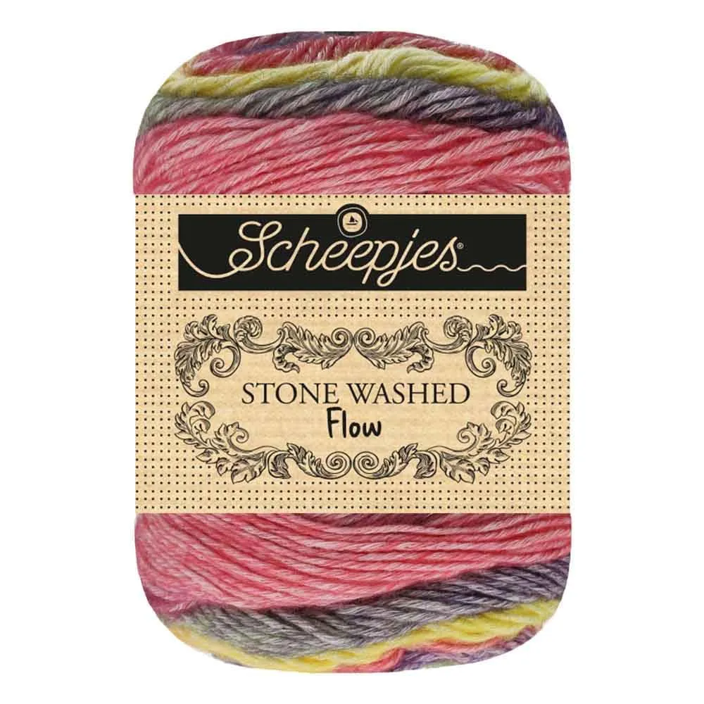 Scheepjes Stone Washed Flow 05 Calm Garn blau-beige 65g Baumwolle