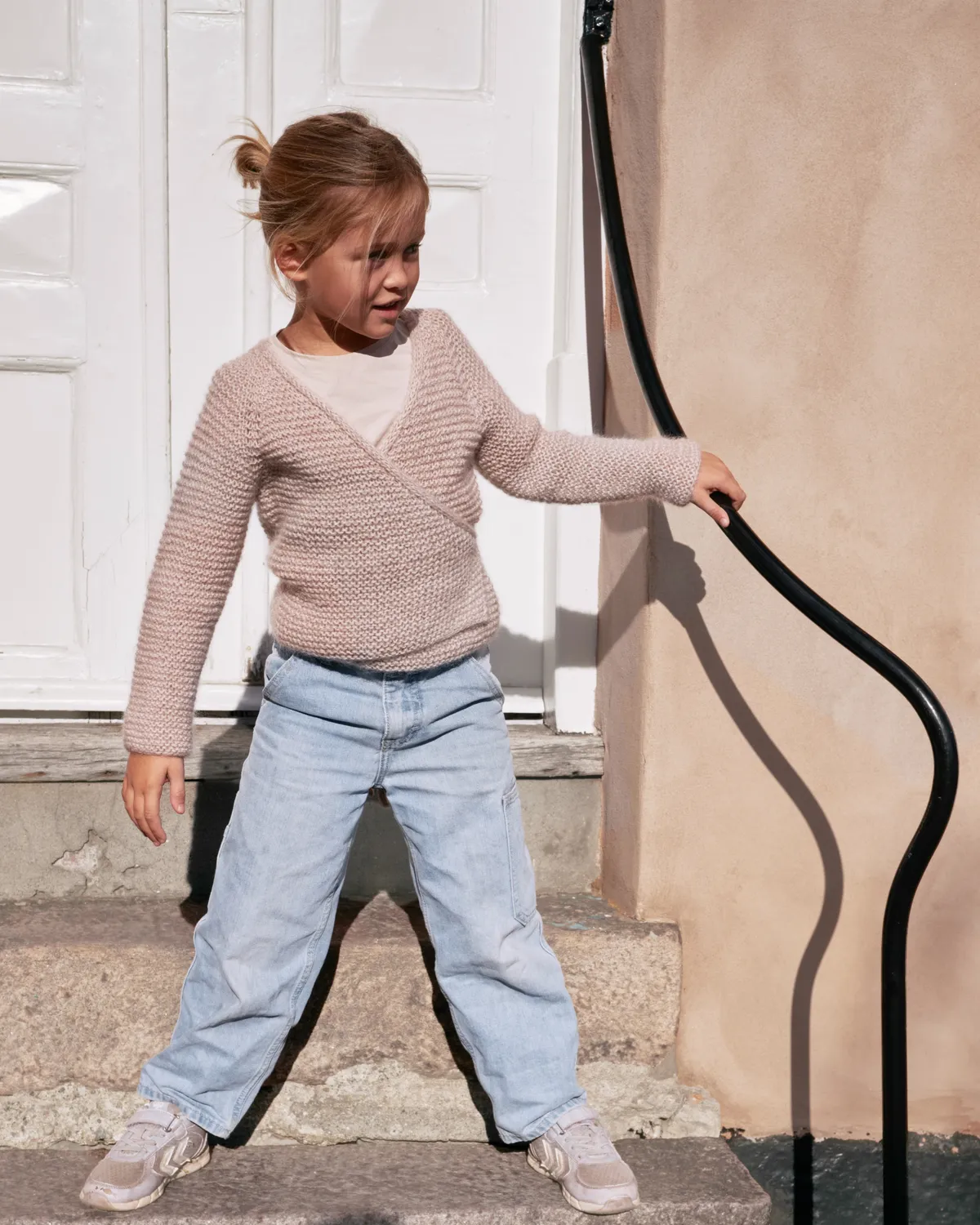 Knitting for Olive Ella Wrap Kinder Strickanleitung 2-12 Jahre