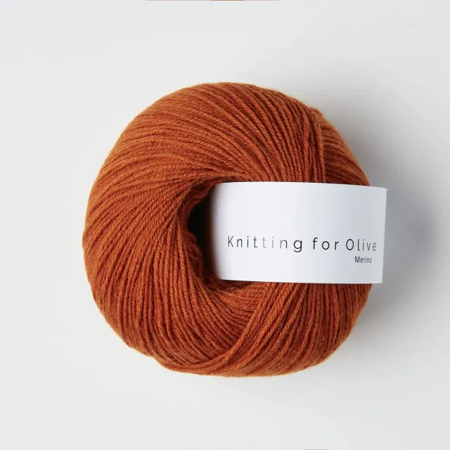 Knitting for Olive Merino Wolle Burnt Orange leuchtend