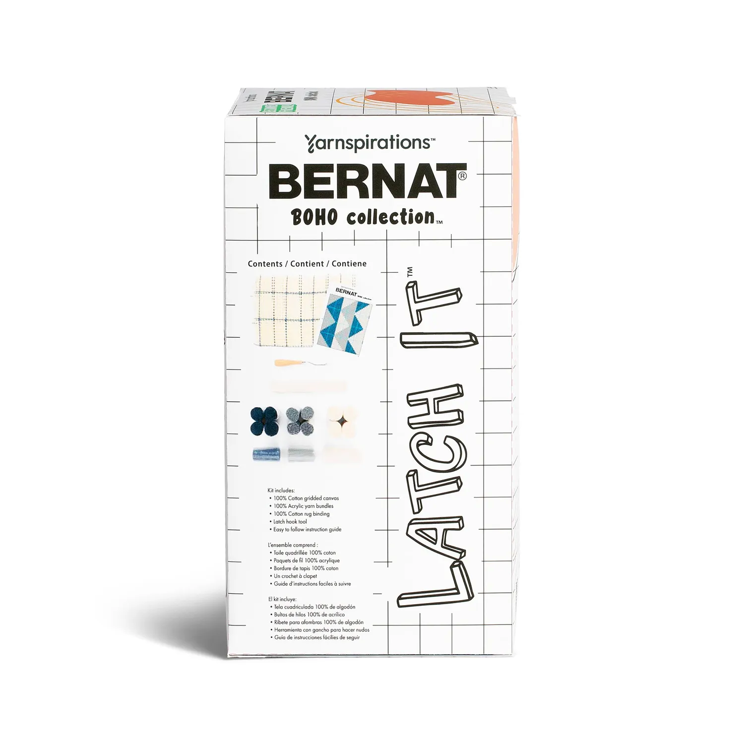 Bernat Latch It Kit Boho Knüpfset Teppichbild