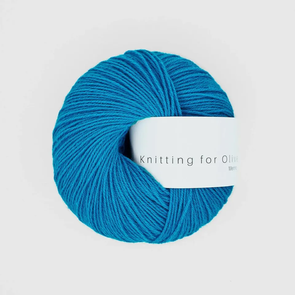 Knitting for Olive Merino Wolle Türkis 250m/50g mulesingfrei