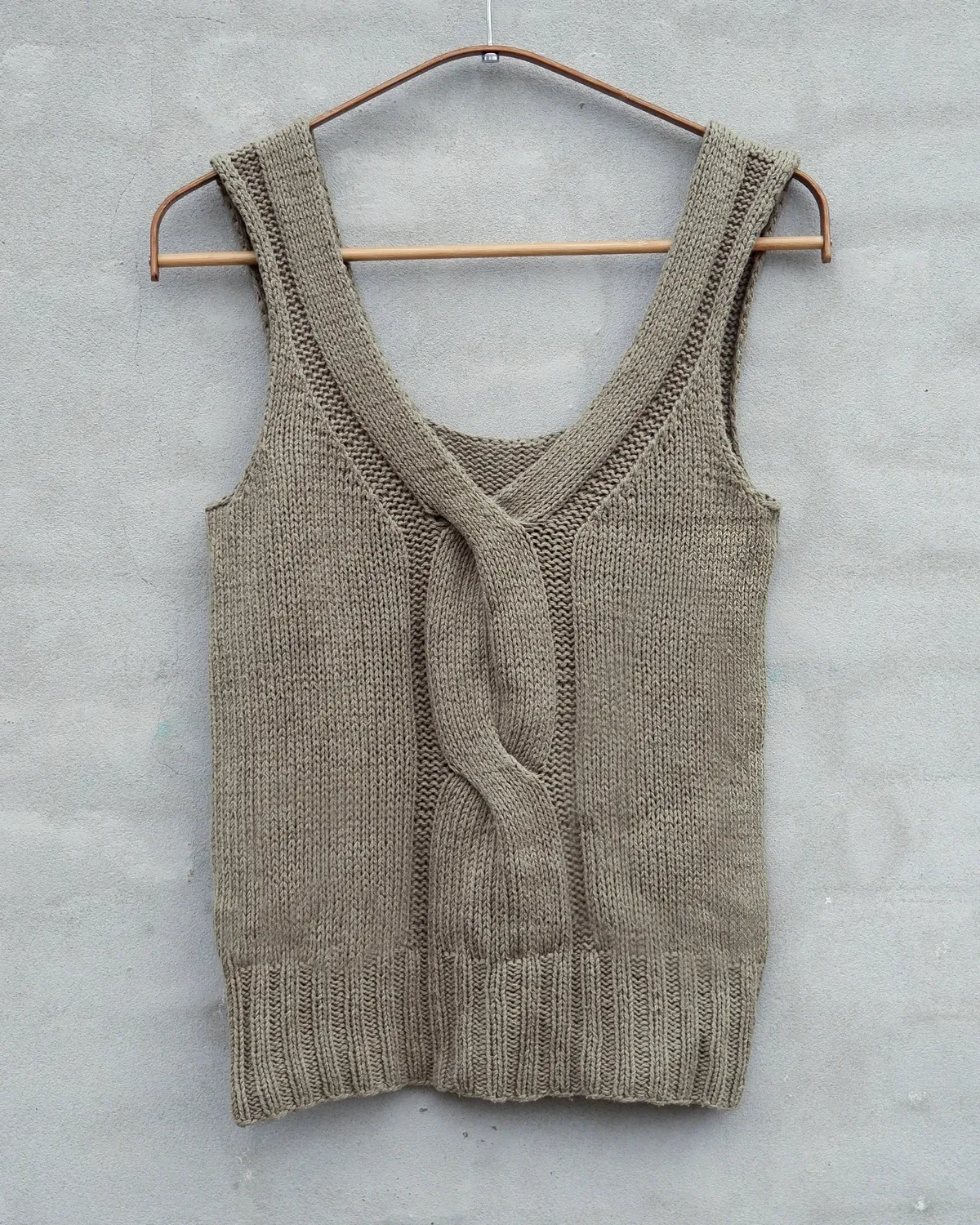 Knitting for Olive Twisted V-Top Strickanleitung deutsch Seidentop