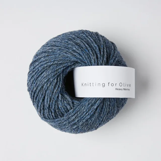 Knitting for Olive Heavy Merino Wolle Blue Jeans meliert