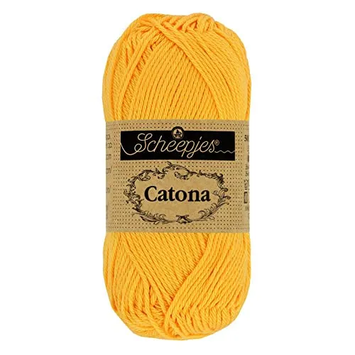 Scheepjes Catona 208 Gelb Gold Garn 50g Baumwolle