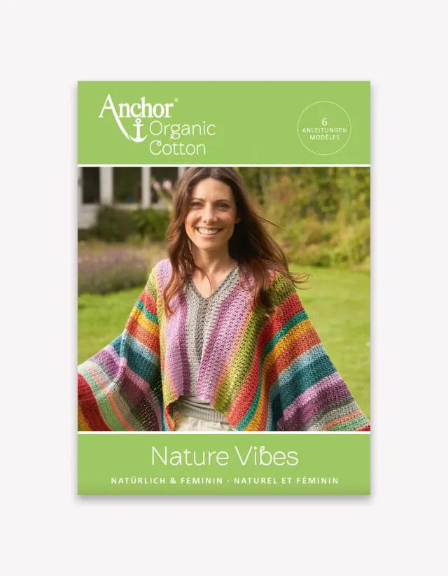 Anchor Nature Vibes Organic Cotton Häkelheft 6 Modelle