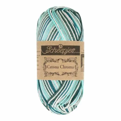 Scheepjes Catona Chroma Garn 50g 125m 010 Iceberg Verlauf