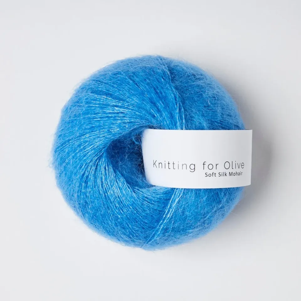 Knitting for Olive Soft Silk Mohair Beilauf Poppy Blue 25 g