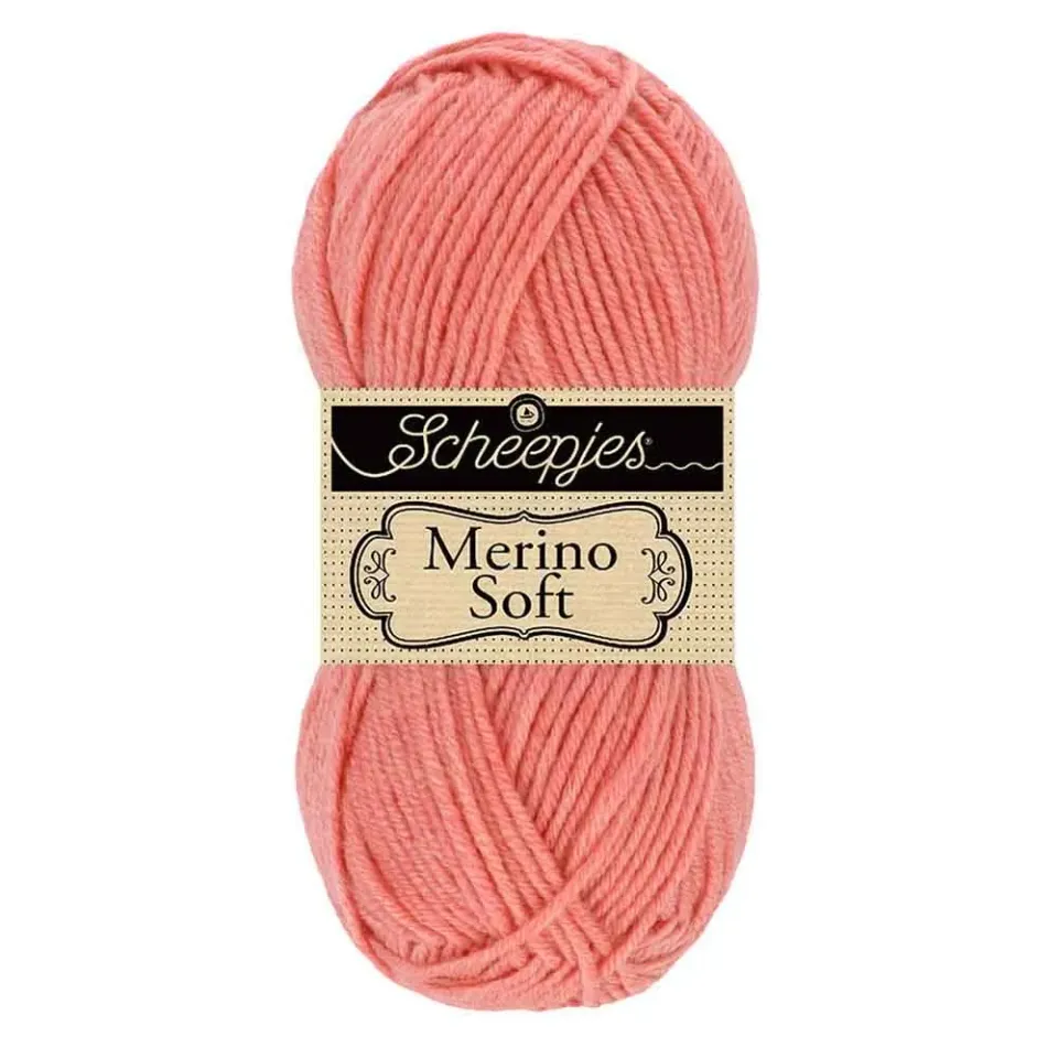 Scheepjes Merino Soft 633 Bennett Garn 1x50g rosa