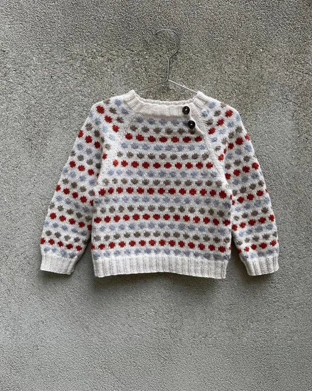 Knitting for Olive Dot Sweater Baby Strickanleitung 3-24 M