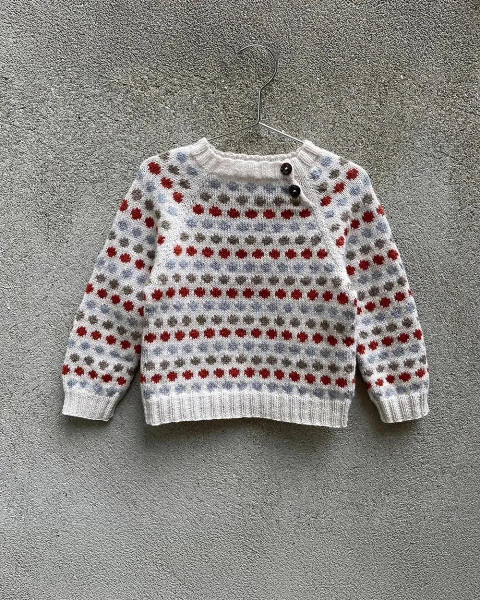 Knitting for Olive Dot Sweater Baby Strickanleitung 3-24 M