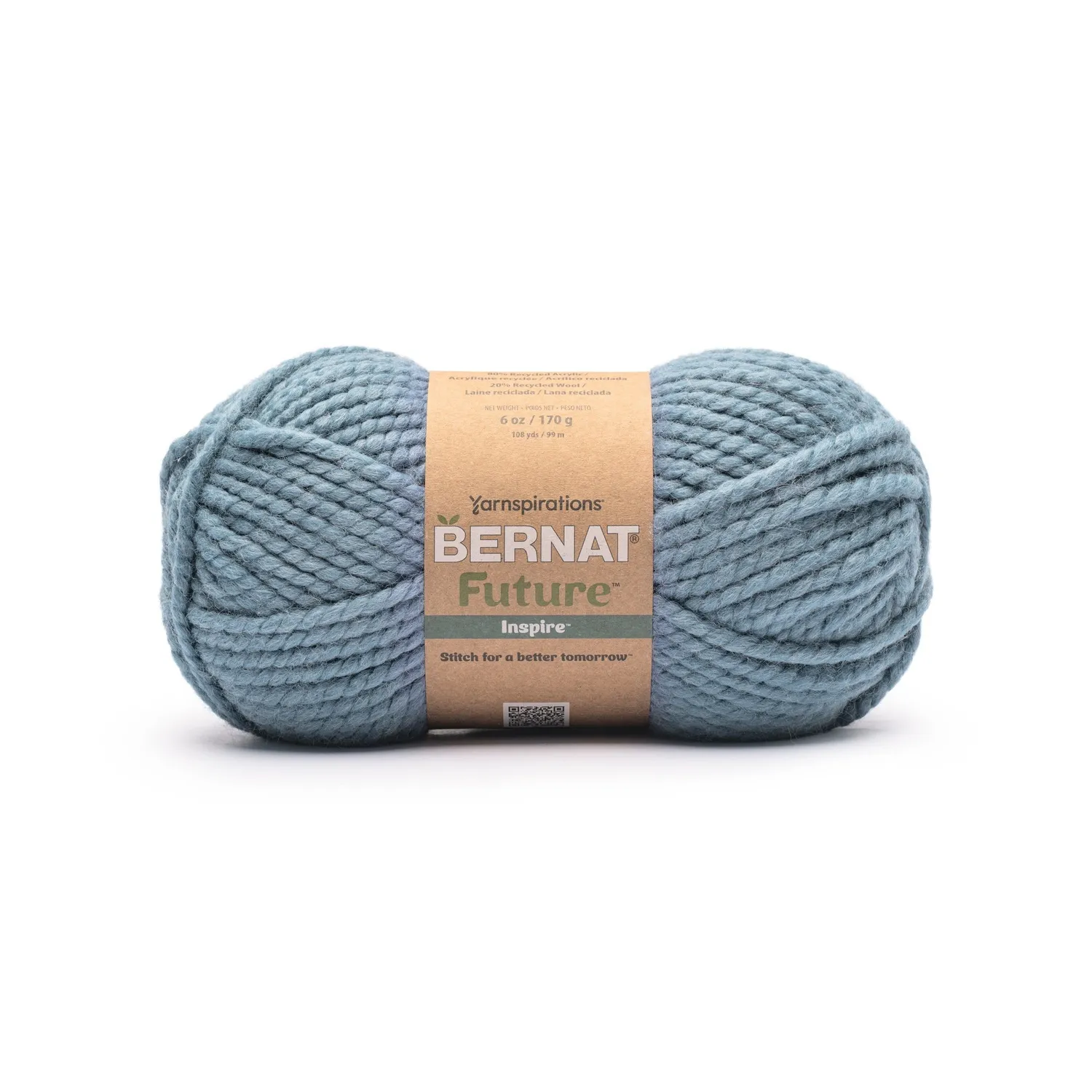 Bernat Future Inspire Wolle 170g Cloudy Day bulky Recyclinggarn