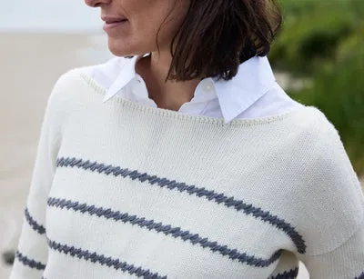 Rosy Green Wool Whispering Breeze Pullover Strickanleitung PDF