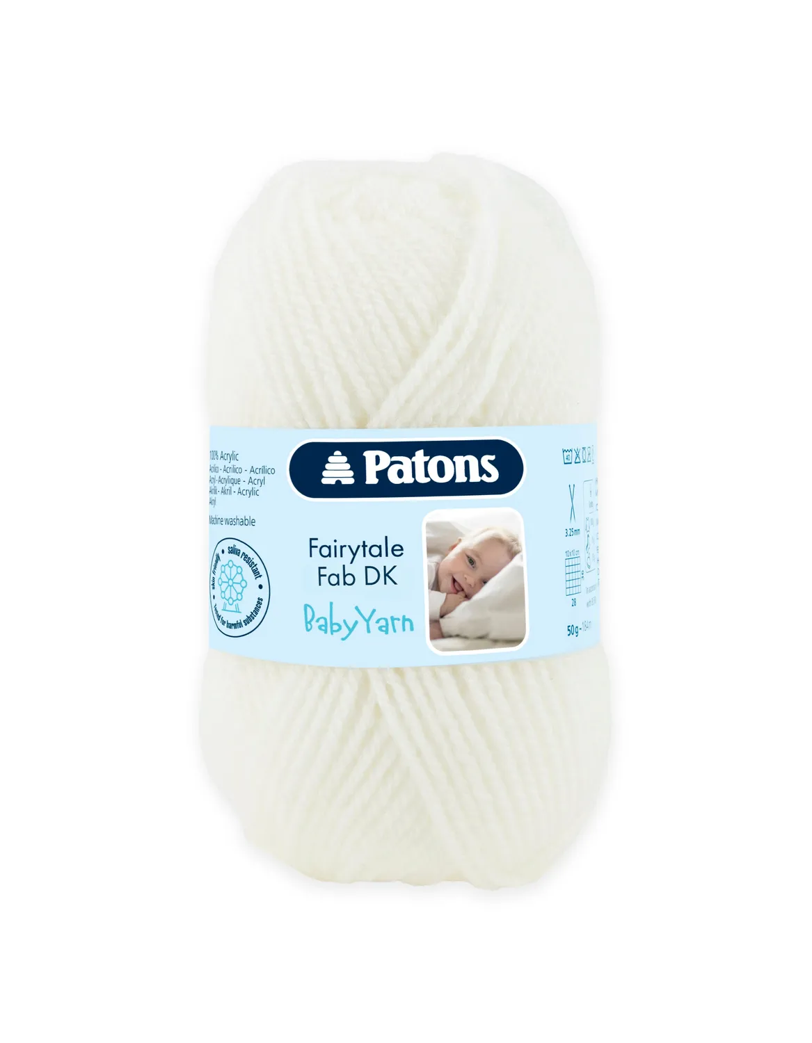 Patons Fairytale Fab DK Babywolle 50g pastell