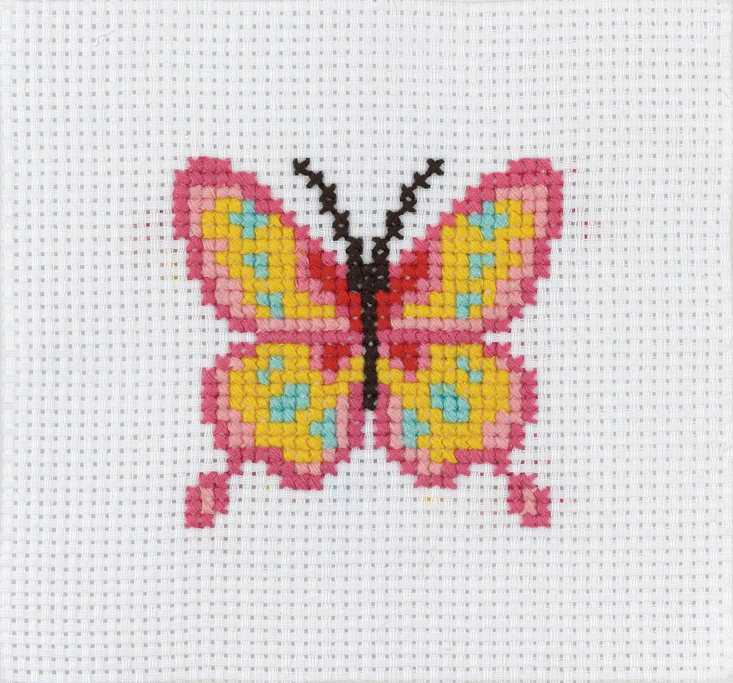 Anchor 1st Kit Butterfly Kreuzstich Set 10x10cm Anfänger