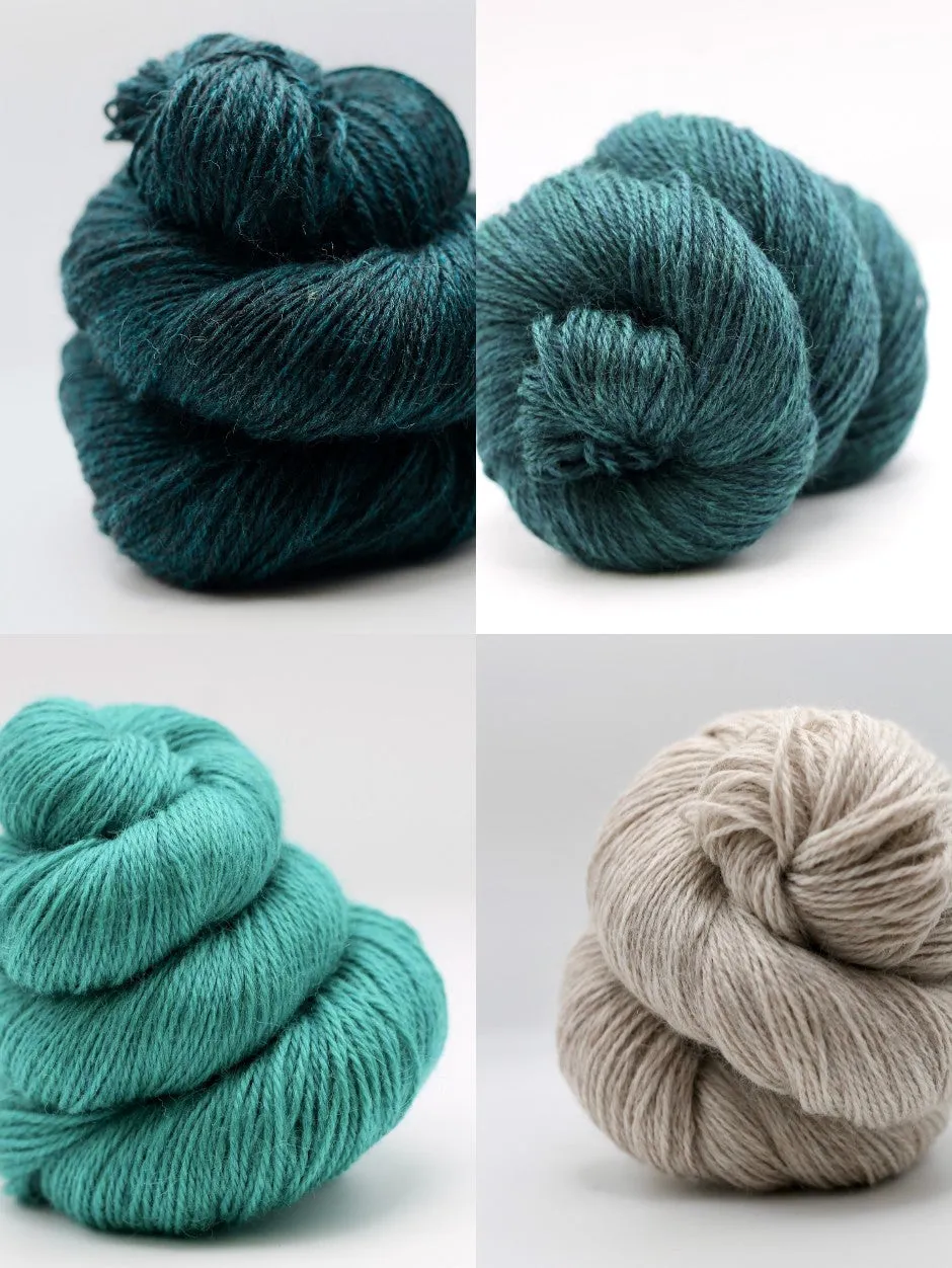 John Arbon Wanderer Hat Strickkit Yarnadelic Sport Bloom