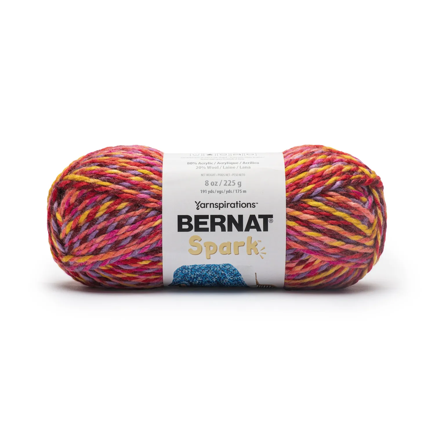 Bernat Spark Wolle 225g meliert capo-print