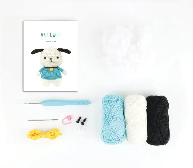 Anchor Walter Woof Amigurumi Häkelset Hund Baumwolle