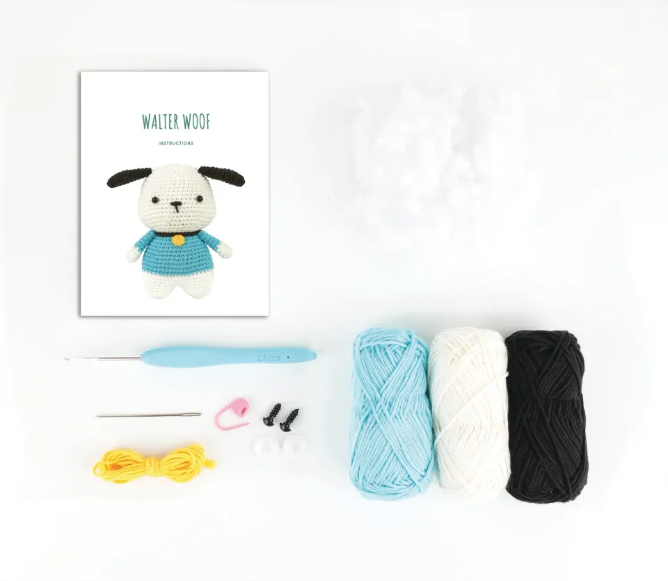 Anchor Walter Woof Amigurumi Häkelset Hund Baumwolle