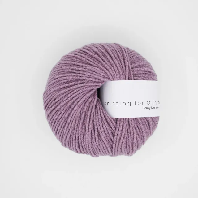 Knitting for Olive Heavy Merino Wolle Artichoke Purple 50g warm