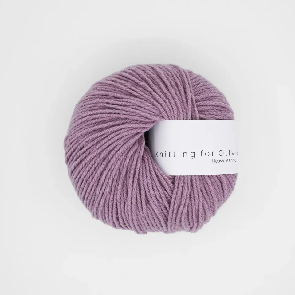 Knitting for Olive Heavy Merino Wolle Artichoke Purple 50g warm