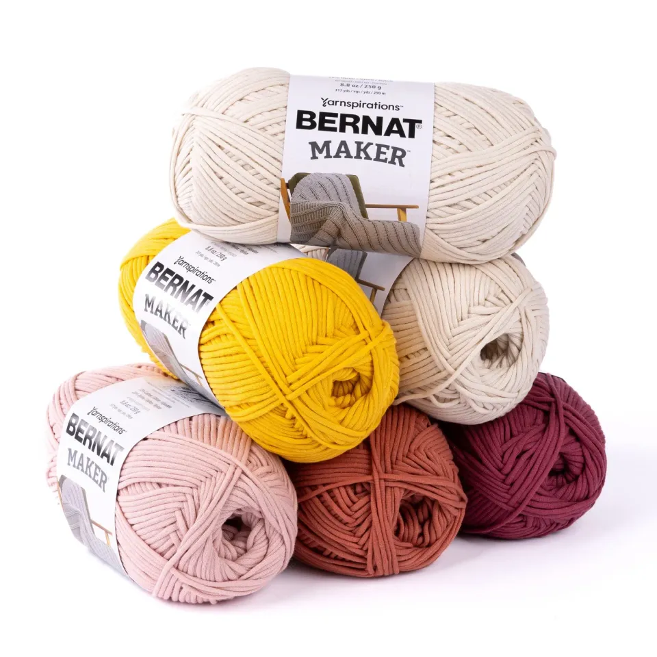 Bernat Maker Box Garnset Make it Toasty weiches Baumwollgarn