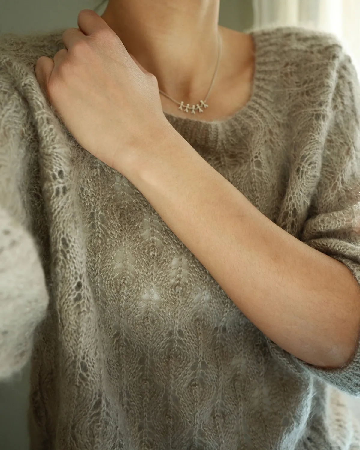 Knitting for Olive Isolde Blouse Strickanleitung deutsch Mohair