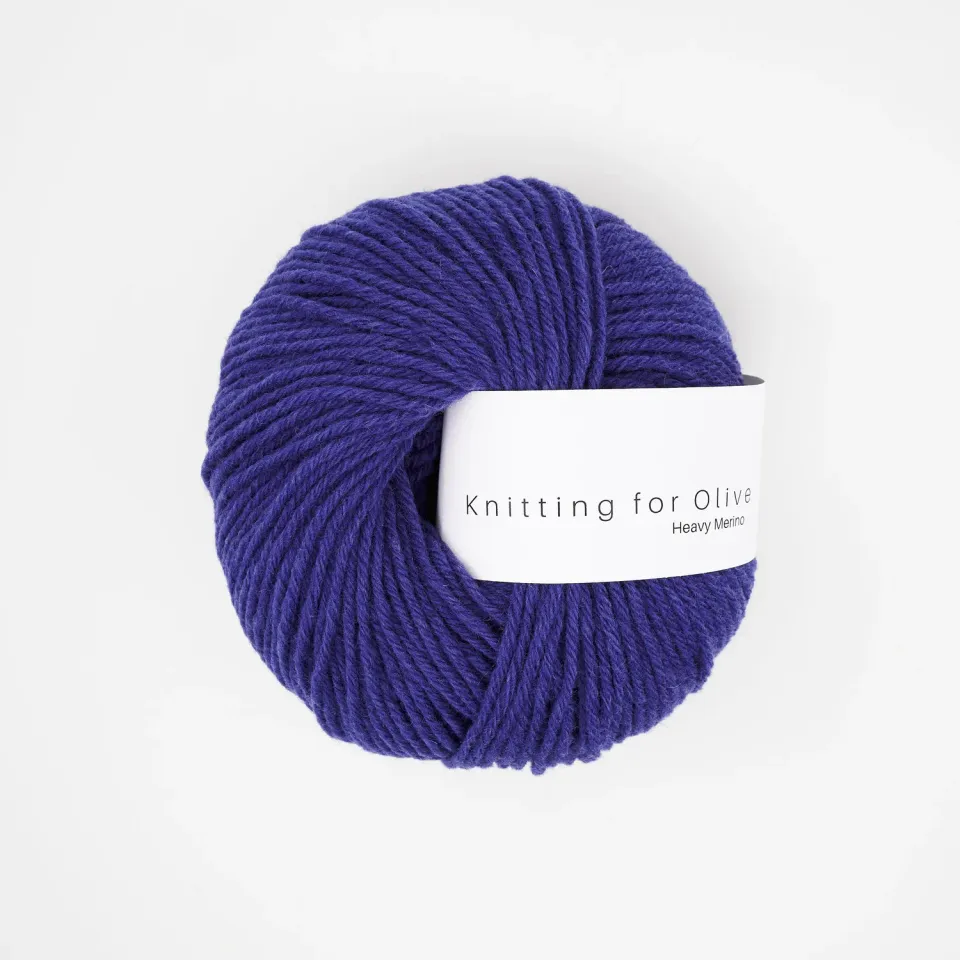 Knitting for Olive Heavy Merino French Anemone Wolle blauviolett