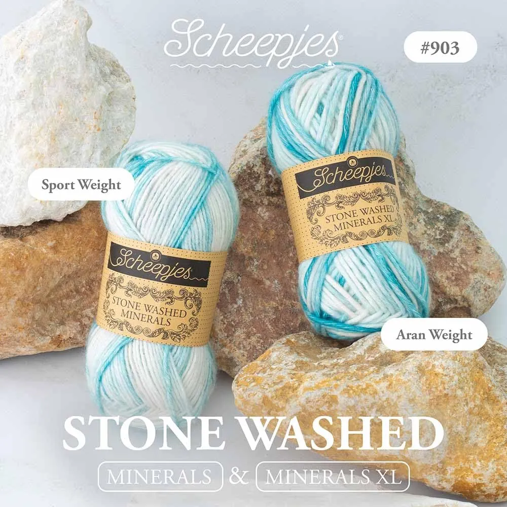 Scheepjes Stone Washed Minerals 903 Sapph Serenade Garn 50g Baumwollmix