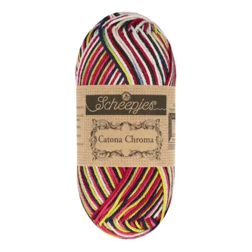 Scheepjes Catona Chroma 026 Hibiscus Garn 50g Baumwolle