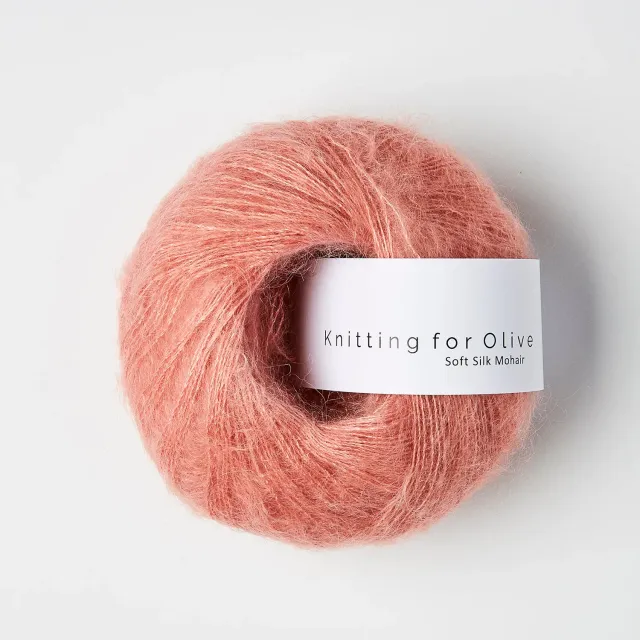 Knitting for Olive Soft Silk Mohair Wolle Flamingo 25g flauschig