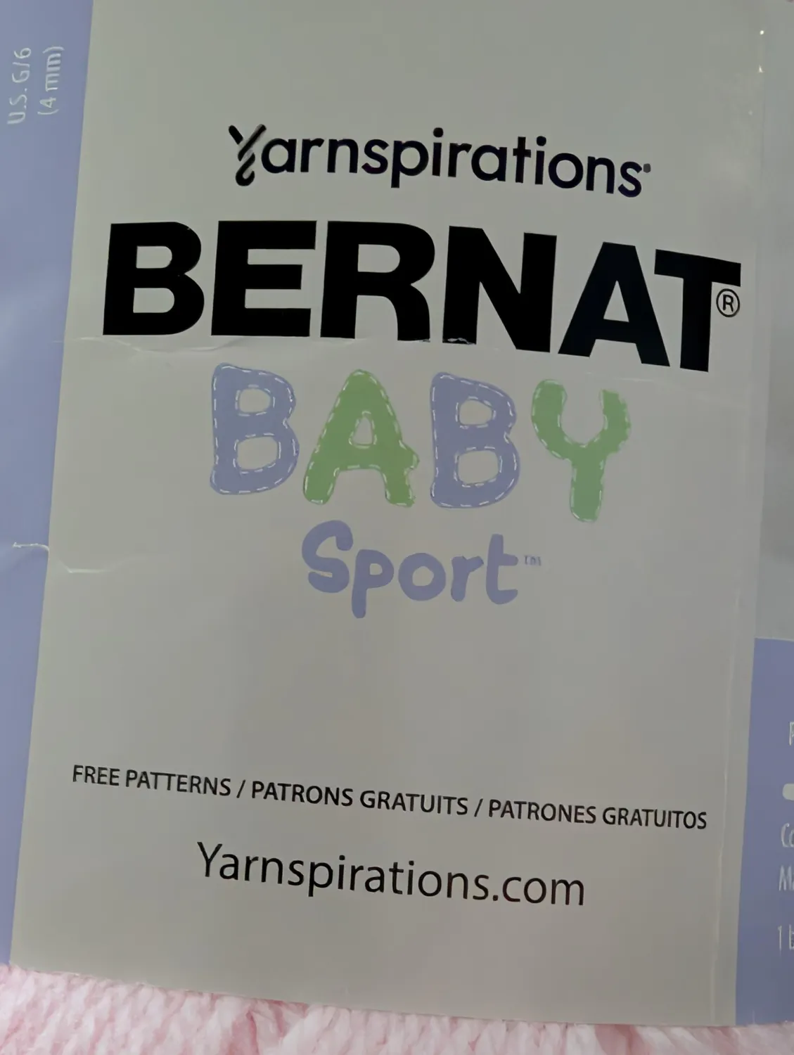 Bernat Baby Sport Babygarn Acryl pflegeleicht