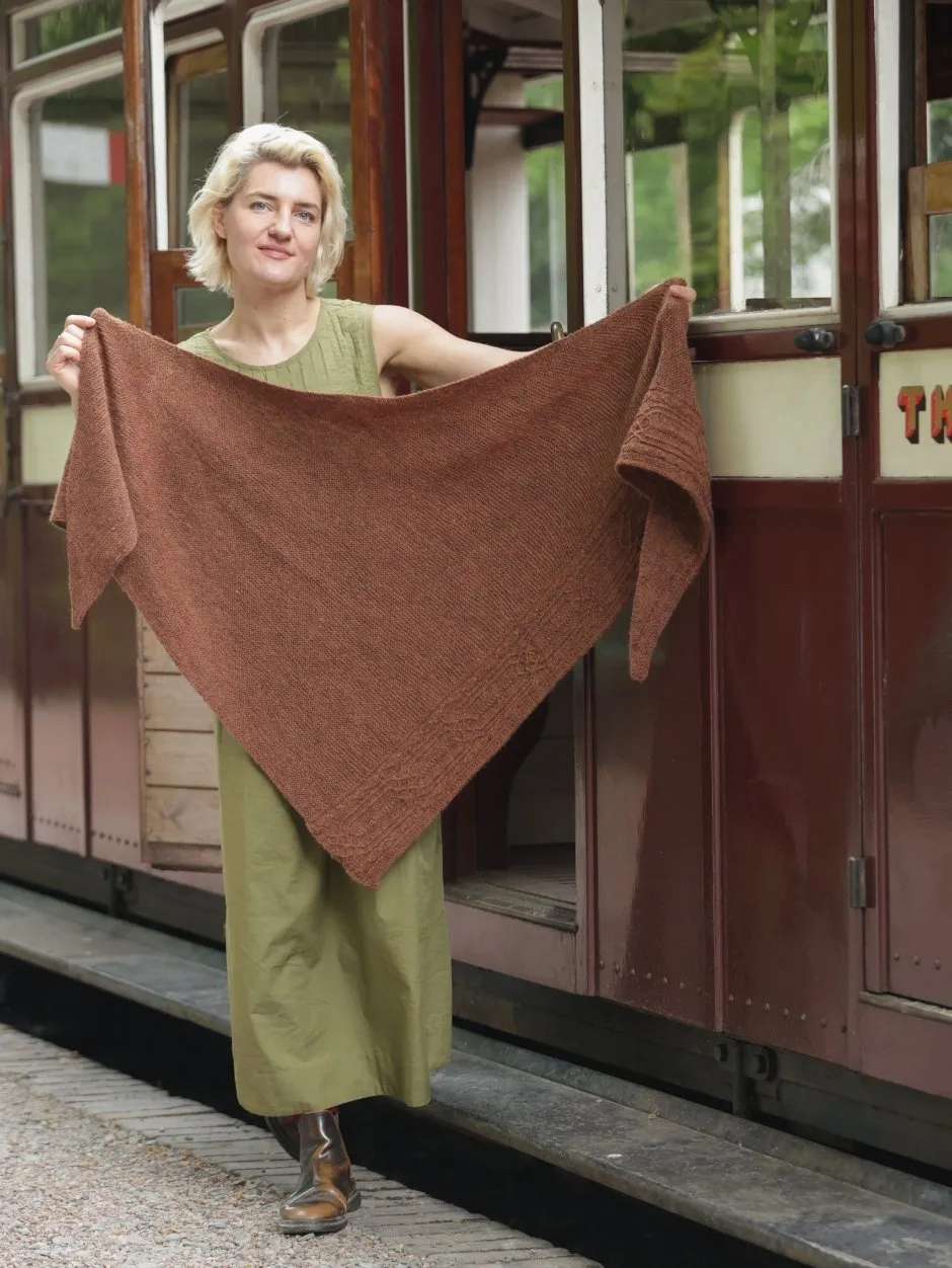 John Arbon Textiles Great Western Tuch Strickkit Seafarer Lace Bakunawa
