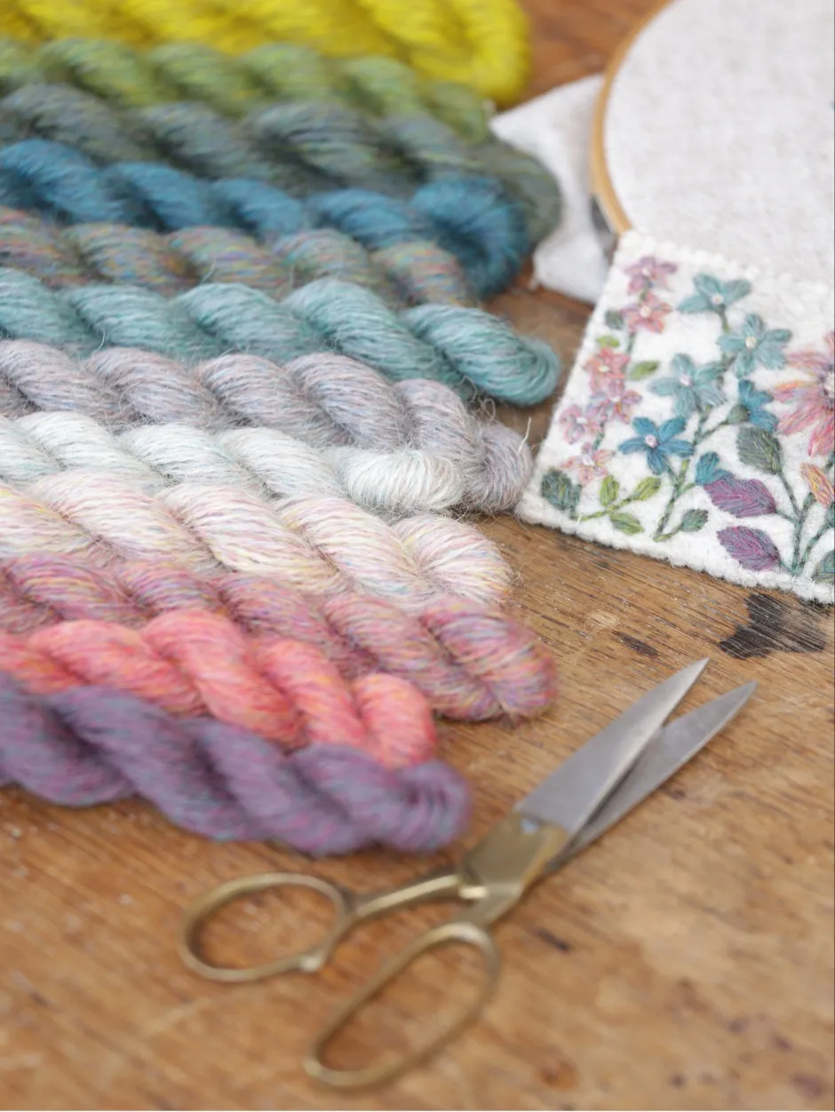 John Arbon Appledore Stickkit Sampler 12 Farben Sticken