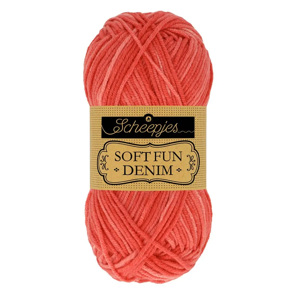 Scheepjes Softfun Denim 506 Grün Garn 1x50g Baumwolle-Acryl